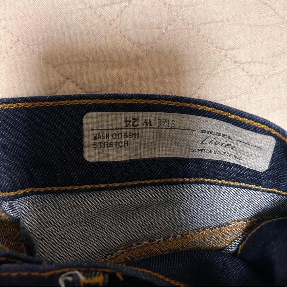 Diesel dark denim jeans size 24 skinny jeans